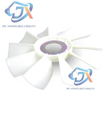 R210-5 D6BT Cuchilla de ventilador de enfriamiento del motor para piezas de repuesto de excavadoras