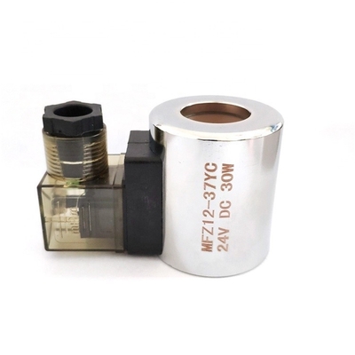 Excavator Hydraulic Solenoid Valve Coil MFZ12-37YC 24V, 12VDC 30W inner hole 23mm, length 51mm
