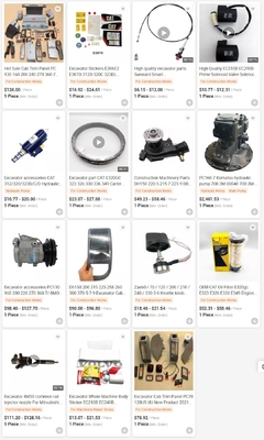 Excavadora Doosan Daewoo DH55 DH60 DH210 DH215 DH220 DH225 DH300-7 Cabina cerradura de ventana de cristal