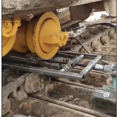 Cambio de excavadora chasis excavadora excavadora de apoyo de la rueda de la instalación de la estantería soporte de la herramienta de reparación del artefacto jack