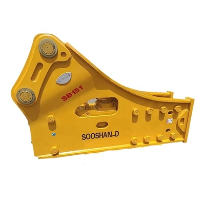 Excavadora JCB3CX con rompehielos, martillo hidráulico
