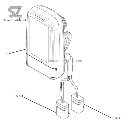 Partes de excavadoras 320d para monitor 2602193 260-2193 para monitor 320d para monitor de orugas