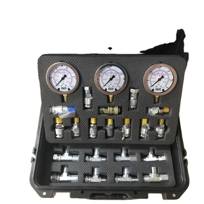 Conjunto de medidores de presión hidráulicos digitales Hotsales Kit de pruebas de diagnóstico para excavadoras