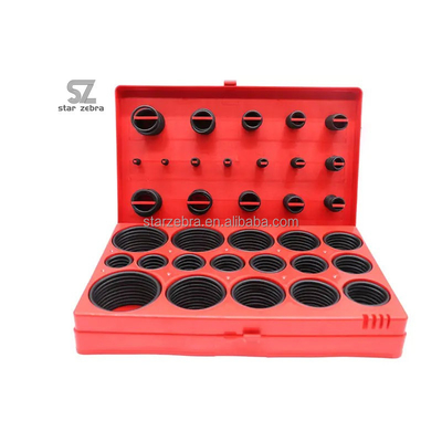 Conjunto de 30 tamaños de equipo de oring resistente a altas temperaturas nbr fkm goma de silicio o-ring oem goma de sello para excavadora