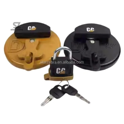 Para Caterpillar E320D 312 315 329D 330C 325C 345D 349GC Capa del depósito de gasóleo candado Capa del depósito de combustible bloqueo antirrobo