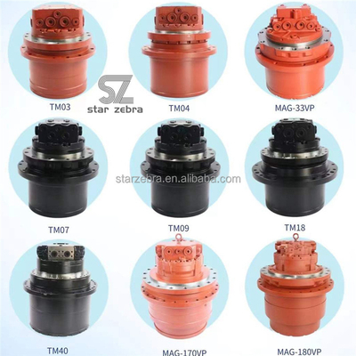 Accesorios para excavadoras motor de marcha caja de dientes montaje reducción caja de cambios para Komatsu PC60-7 70-8