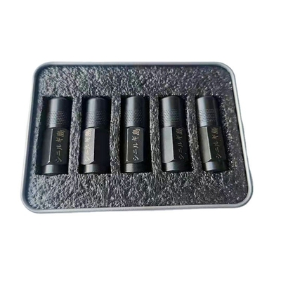 Fábrica de suministro directo de doble boca hexagonal boquilla de grasa boca plana punta de mantequilla cabeza de pistola manguera de tubo duro accesorios