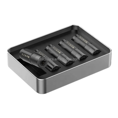 Fábrica de suministro directo de doble boca hexagonal boquilla de grasa boca plana punta de mantequilla cabeza de pistola manguera de tubo duro accesorios