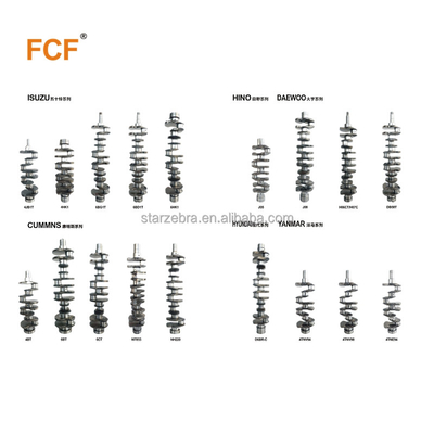 6754-01-1310 FCF DCT Eje de manivela de acero forjado Accesorios para motores de excavadoras de alta calidad 6d107 Eje de manivela de acero forjado Número de piezas