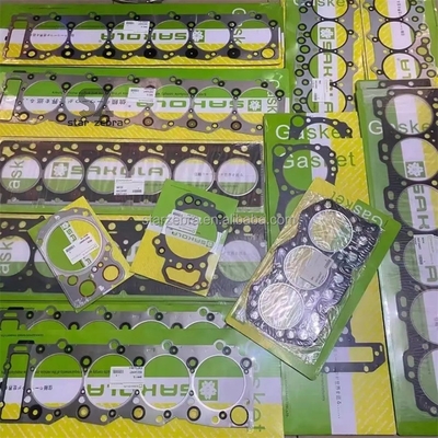 Para el paquete de revisión del motor de excavadora, cuatro piezas de juntas de los cilindros de azulejos de acero de pistón