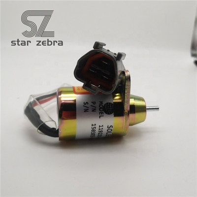 Fabrica de suministros de excavadora de piezas 1503ES-12S5SUC12S Motor de apagado de solenoide 12V Solenoide de apagado de llama 119233-77932