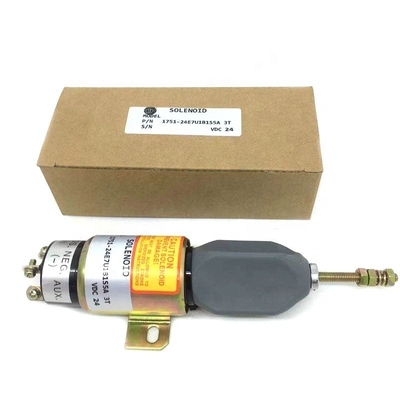 1751-24E7U1B1S5A Partes eléctricas de la excavadora 24V válvula de solenoide de apagado SK75 Válvula de solenoide de parada
