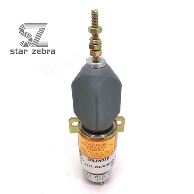 1751-24E7U1B1S5A Partes eléctricas de la excavadora 24V válvula de solenoide de apagado SK75 Válvula de solenoide de parada