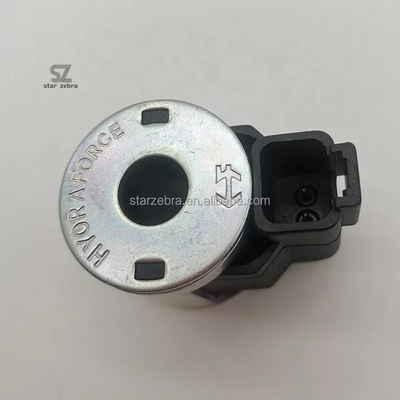 DC12V Excavadora de calidad original R225-7 bobina de válvula de solenoide hidráulico