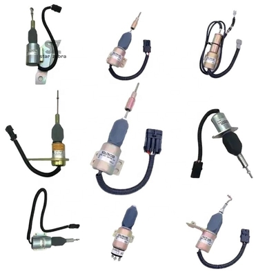 4TNV98 12V nuevo combustible apagado apagado 4TNV94 12v hidráulico 119653 77 solenoide de parada 119653- 77950 para repuestos de motores Yanmar