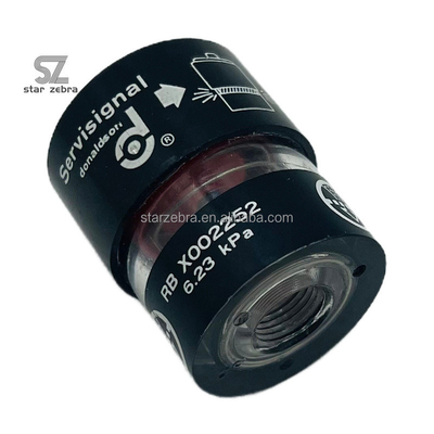 x002251 Indicador de diferencia de presión xx002252 xx002254 para el conjunto de filtros de aire de la excavadora.