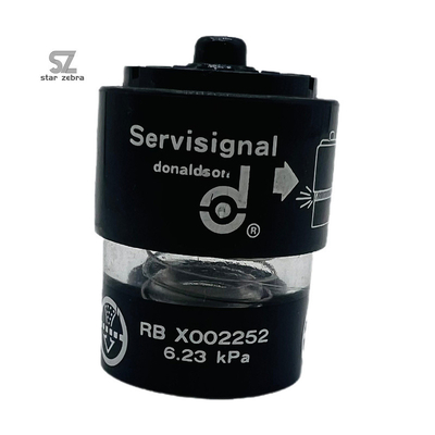 x002251 Indicador de diferencia de presiónxx002252 xx002254 para el conjunto de filtros de aire de la excavadora.