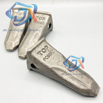STAR ZEBRA Komatsu PC60 PC100 Dientes de cubo forjados resistentes al desgaste Dientes afilados Dientes dilapidados Dientes de cubo de dientes planos cuadrados de tierra