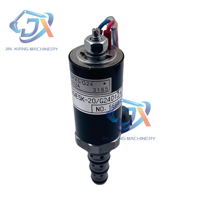 Válvula de solenoide hidráulica de excavadora STAR ZEBRA YN35V00005F1 Válvula de solenoide de parada KWE5K-20/G24D12A Para Kobelco SK120-2 SK200-2 Partes de excavadora