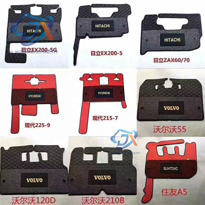 STAR ZEBRA Pad Cab Alfombra de cabina de piso pegamento de cabina de piso esterilla de pie esterilla de goma de suelo esterillas para PC200-7 PC200 PC220 para excavadora Komatsu