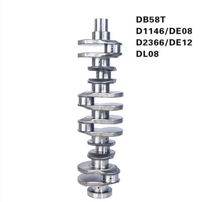 150107-00187 150107-00367S Forged Steel Crankshaft for Excavator Engine DB58T D1146 DE08 D2366 DE12 DL08