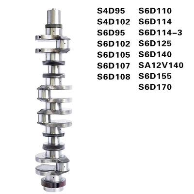 6151-31-1110 6211-31-1010 6127-31-1012 6162-33-1201/2 6245-31-1100 Crankshaft for Excavator Engine S6D125 S6D140E-2 S6D170-1-2-5