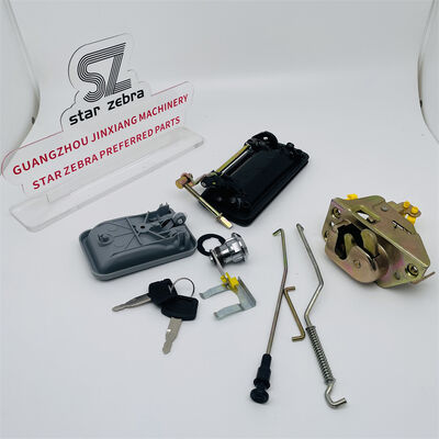 For Kubota 155/161/185 Excavators: Cab Door Lock Assembly Includes Inner  Outer Handles Lock Mechanism Lock Cylinder  Construction Machinery Parts