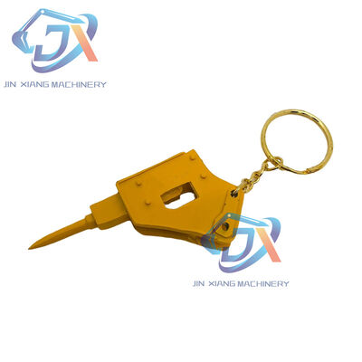Excavadora creativa excavadora cargador modelos rompehielos martillo adornos ceniceros soportes de bolígrafo recuerdos regalo de cumpleaños llavero anillo