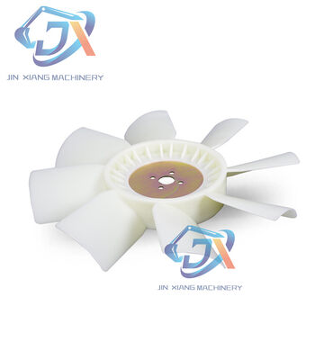 Cuchilla de ventilador de enfriamiento de excavadora de alta calidad 129953-44710 para YANMAR 4TNV94 4TNV94L Motor para DH60-7 R60-7 Cuchilla de ventilador del motor