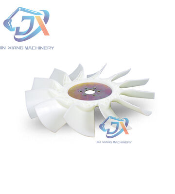 Excavator Diesel Engine Fan Blade for Diesel Engine 6BG1 Cooling Fan 4 Holes 7 Blades 6D102 6D104 S6K S4K J05 J08 4M40 6D15 6BD1