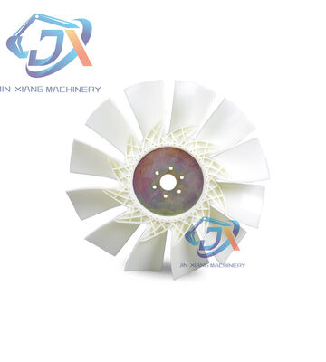 Excavator Diesel Engine Fan Blade for Diesel Engine 6BG1 Cooling Fan 4 Holes 7 Blades 6D102 6D104 S6K S4K J05 J08 4M40 6D15 6BD1