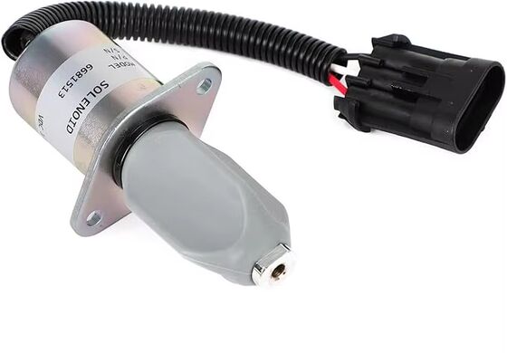 Excavadoras 6681513 6667993 6662993 6577503 6681512 6690563 Válvula de solenoide de apagado de 12 V para el motor Kubota S150 S160 S175