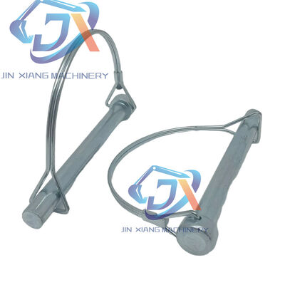 Excavator D-Type Steel Quick Release Fasteners Clevis Pin with Round Wire Lock Pull Ring Lock Catch and Spring Fasteners