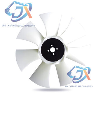 Para la excavadora moderna R60-7 R80-7 DH60-7 Cuchilla de ventilador de carretilla elevadora 4TNV94 4TNV94l Cuchilla de ventilador de plástico 129953-44710