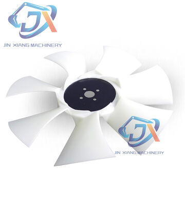 Para la excavadora moderna R60-7 R80-7 DH60-7 Cuchilla de ventilador de carretilla elevadora 4TNV94 4TNV94l Cuchilla de ventilador de plástico 129953-44710