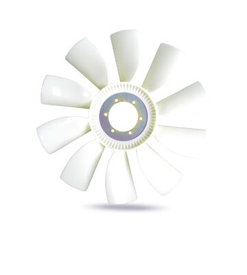 R210-5 D6BT Cuchilla de ventilador de enfriamiento del motor para piezas de repuesto de excavadoras