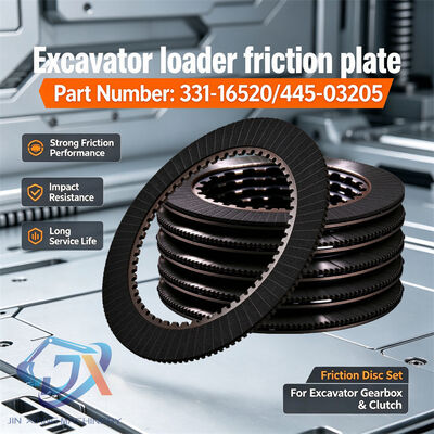 OEM reemplazo 331-16520 Placa de fricción de embrague de 140.2 mm de diámetro exterior Intercambio para piezas de repuesto de maquinaria de construcción JCB