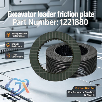 OEM Reemplazo 1221880 Placa de embrague para TH330B TH460B Disco de freno húmedo del manipulador a distancia 127.1mm Diámetro exterior 82.2mm Diámetro interno