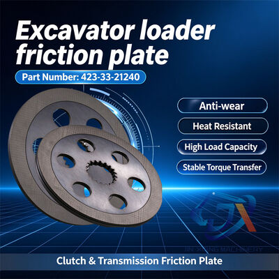 Venta al por mayor de piezas de excavadoras WA380-3 Placa de fricción 423-33-21240 Disco de fricción 350*78*8.2 1T18 WA380-3 Placa de embrague Precio