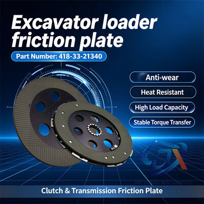 Disco de freno Embrague Transmisión Final 41833-21340 Disco de Fricción para Cargadora de Ruedas Komatsu WA250-3 WA300L-3 WA320-6