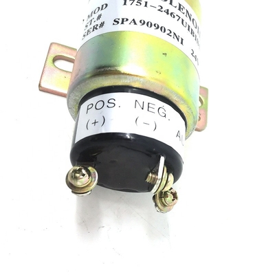 Excavador Electrical Parts, solenoide 1751-2467 de S6K de la parada del motor diesel 24v