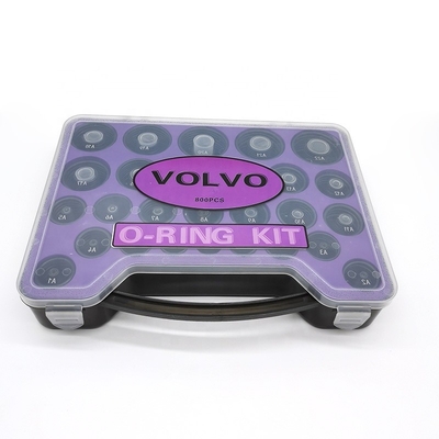 Excavador O Ring Assortment Kit, ODM de goma de VOLVO del PCS del sistema 800 del sello