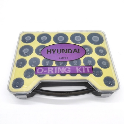 Excavador material de goma Seal Kit O Ring Shape 800PCS para Hyundai