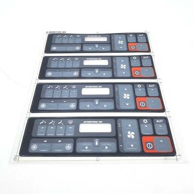 Material de plástico de AC Panel Button Sticker del excavador de E312B E320B